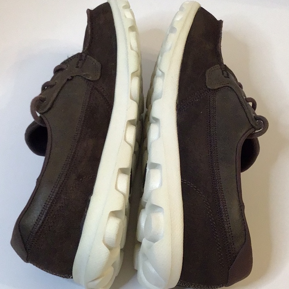 SKECHERS GOGO MAT BROWN LEATHER TEXTILES UPPER SHOES SZ 9 - Picture 9 of 13